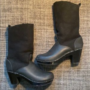 COPY - No. 6 tall shearling clog boots size 40